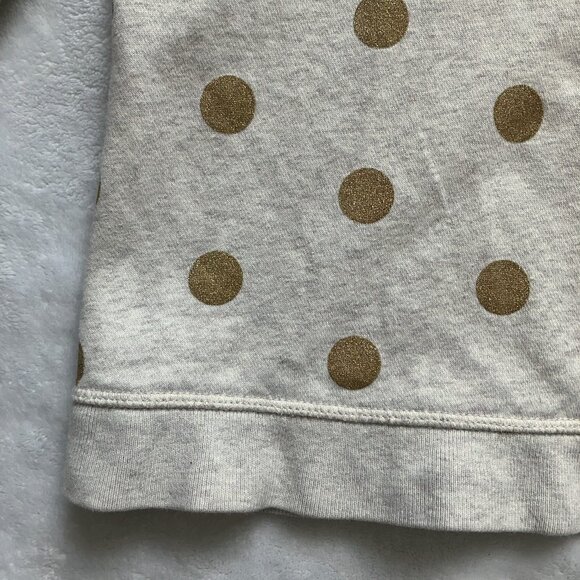 Baby Gap 3T Cream Gold Polka Dot Hoodie Sweater GUC Toddler Girl - Picture 9 of 16